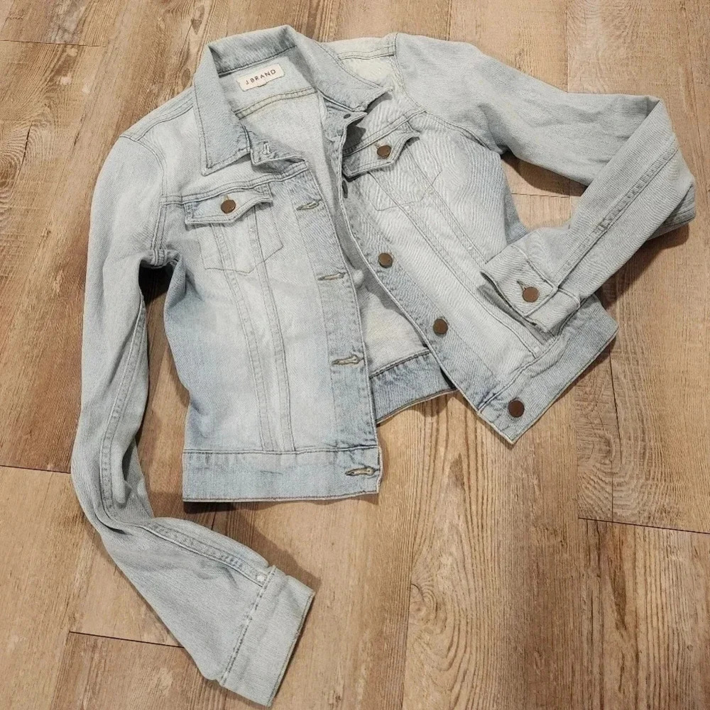 J BRAND Atomic Lightwash Fitted Jean Jacket - Picture 2 of 7